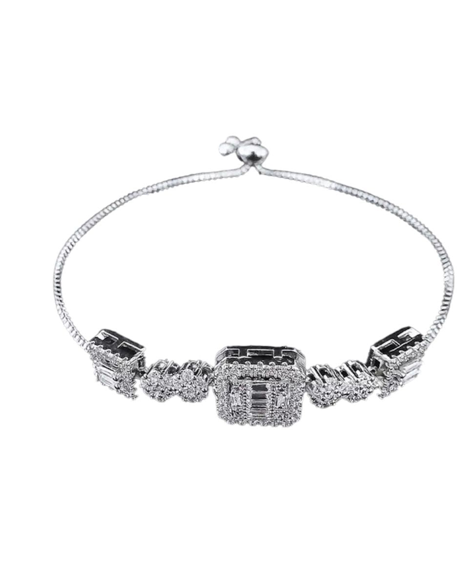 Square Adjustable Chain Bracelet