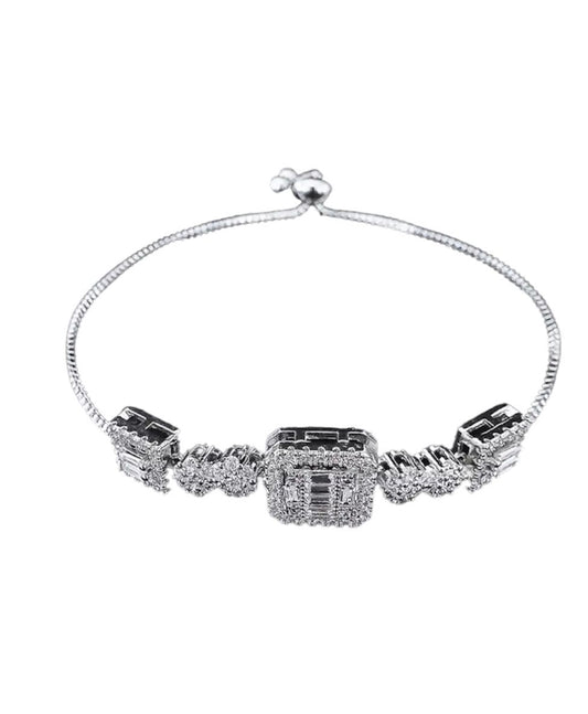 Square Adjustable Chain Bracelet