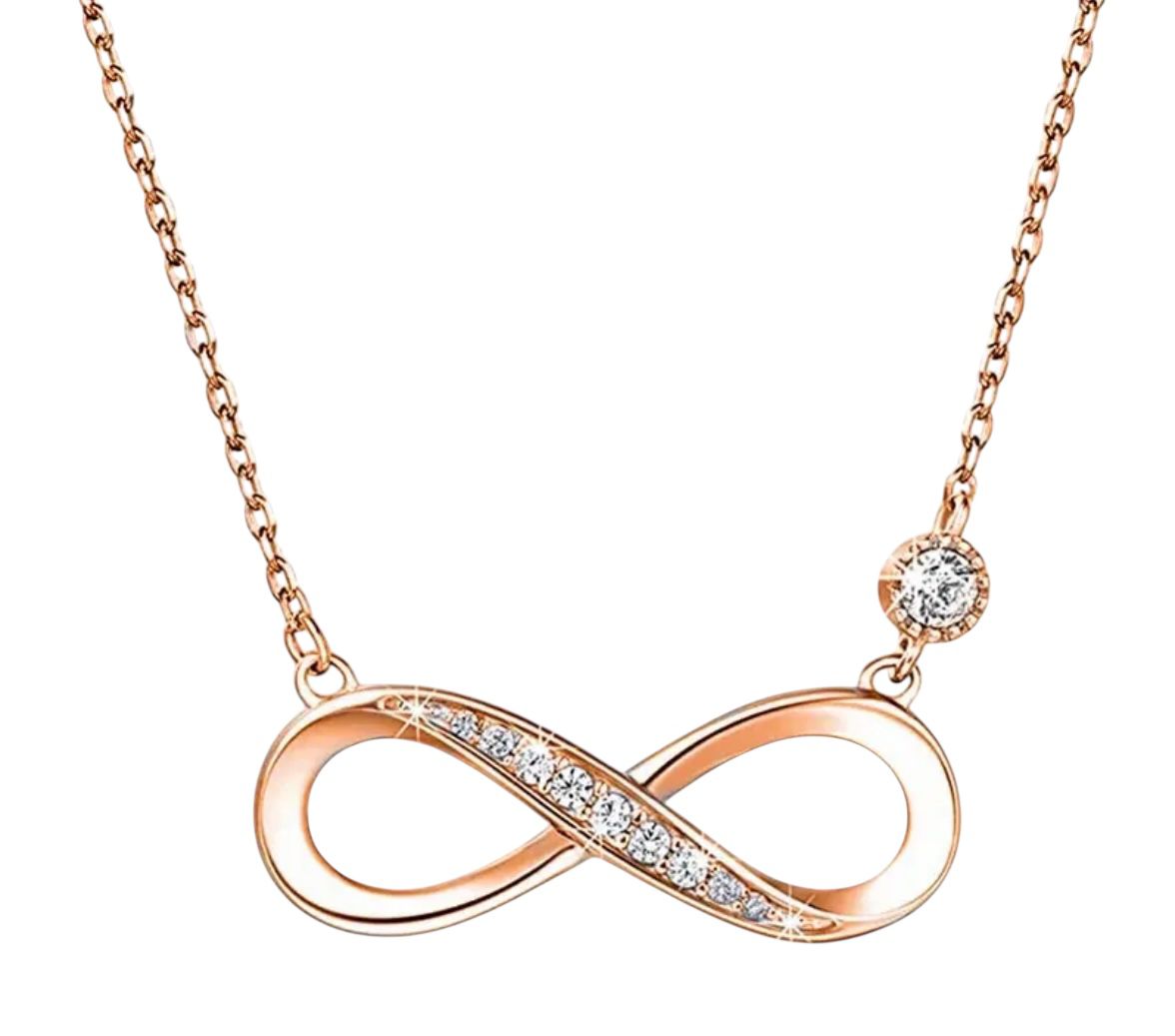 Infinity Gold Necklace CZ