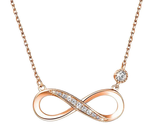 Infinity Gold Necklace CZ